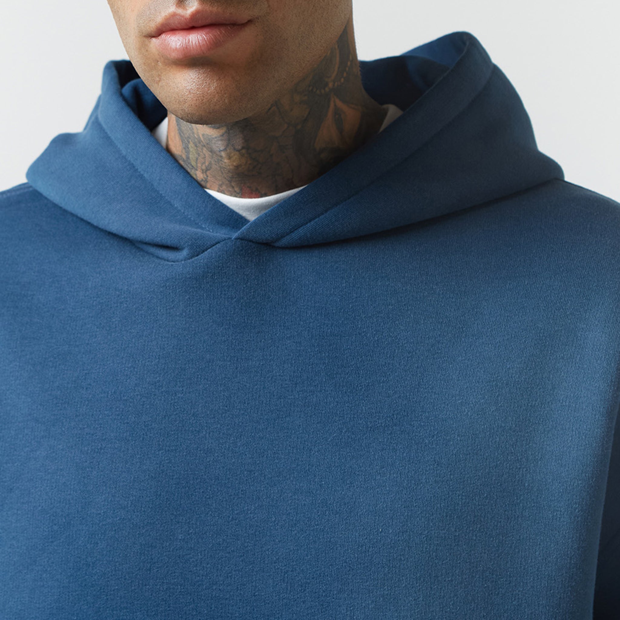 Spray Faded Hoodie Blue