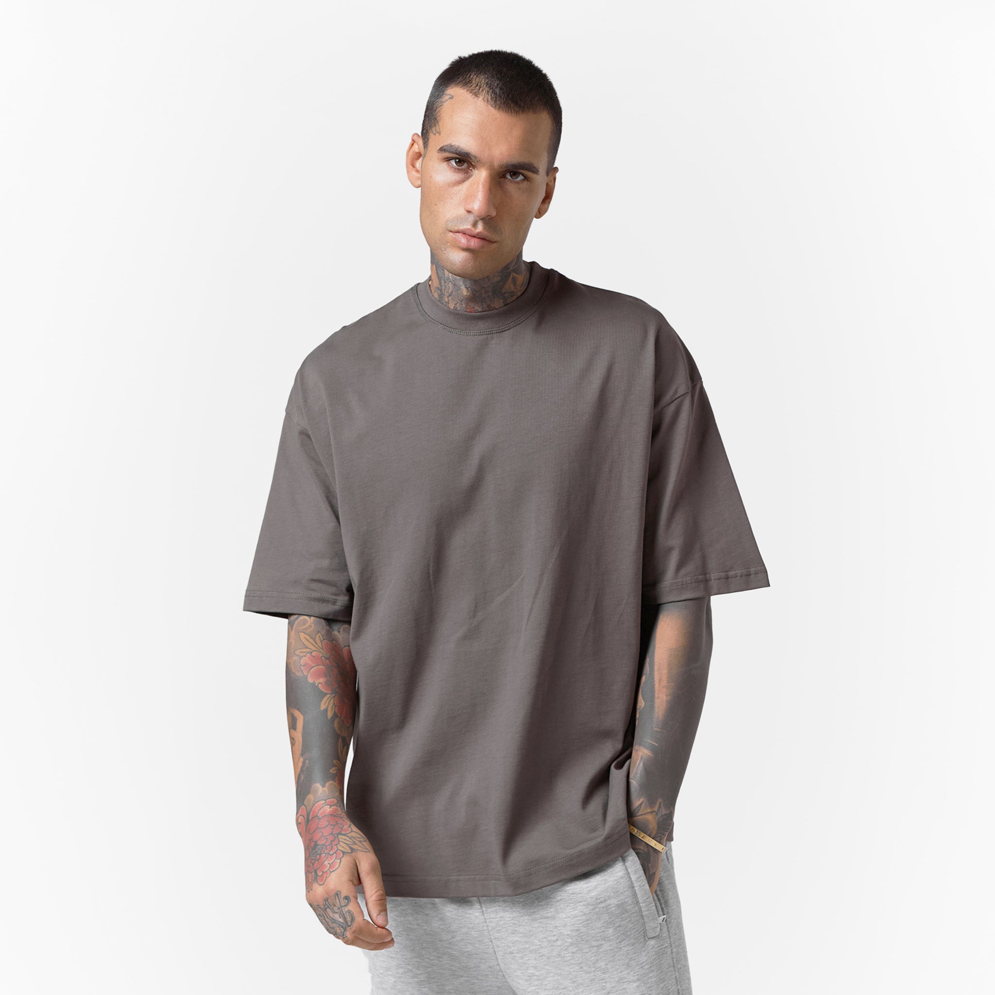 Men's  Coffee  Box Fit T-Shirt  FadedStore Front View