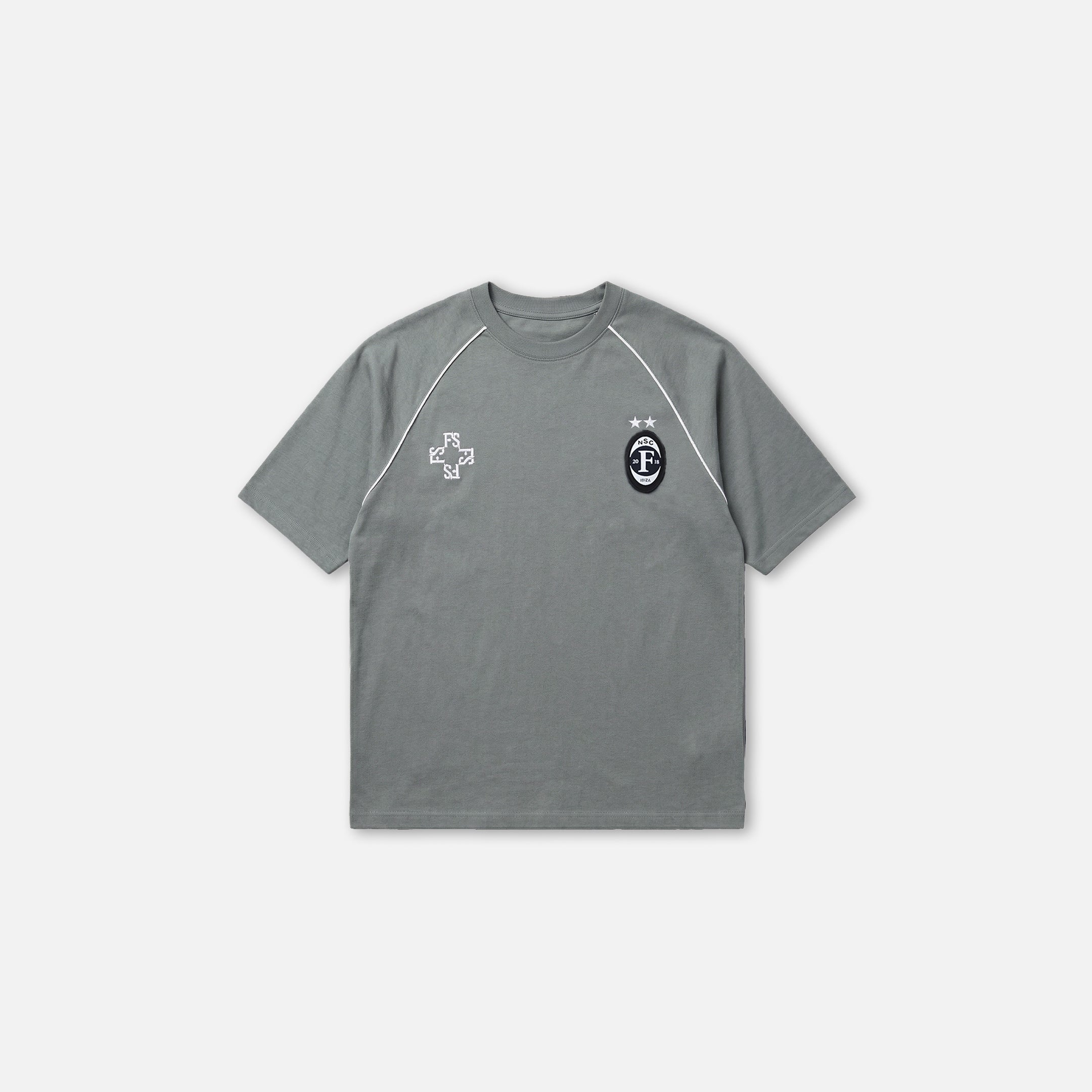 Jersey Football T-Shirt | Mid Grey