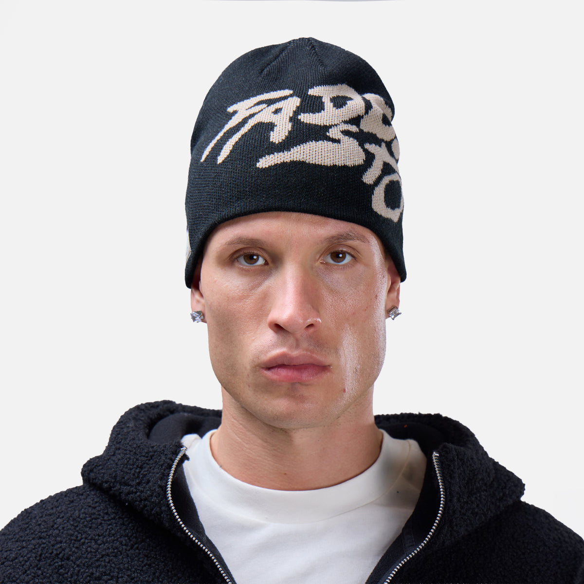 Static Beanie | Off Black
