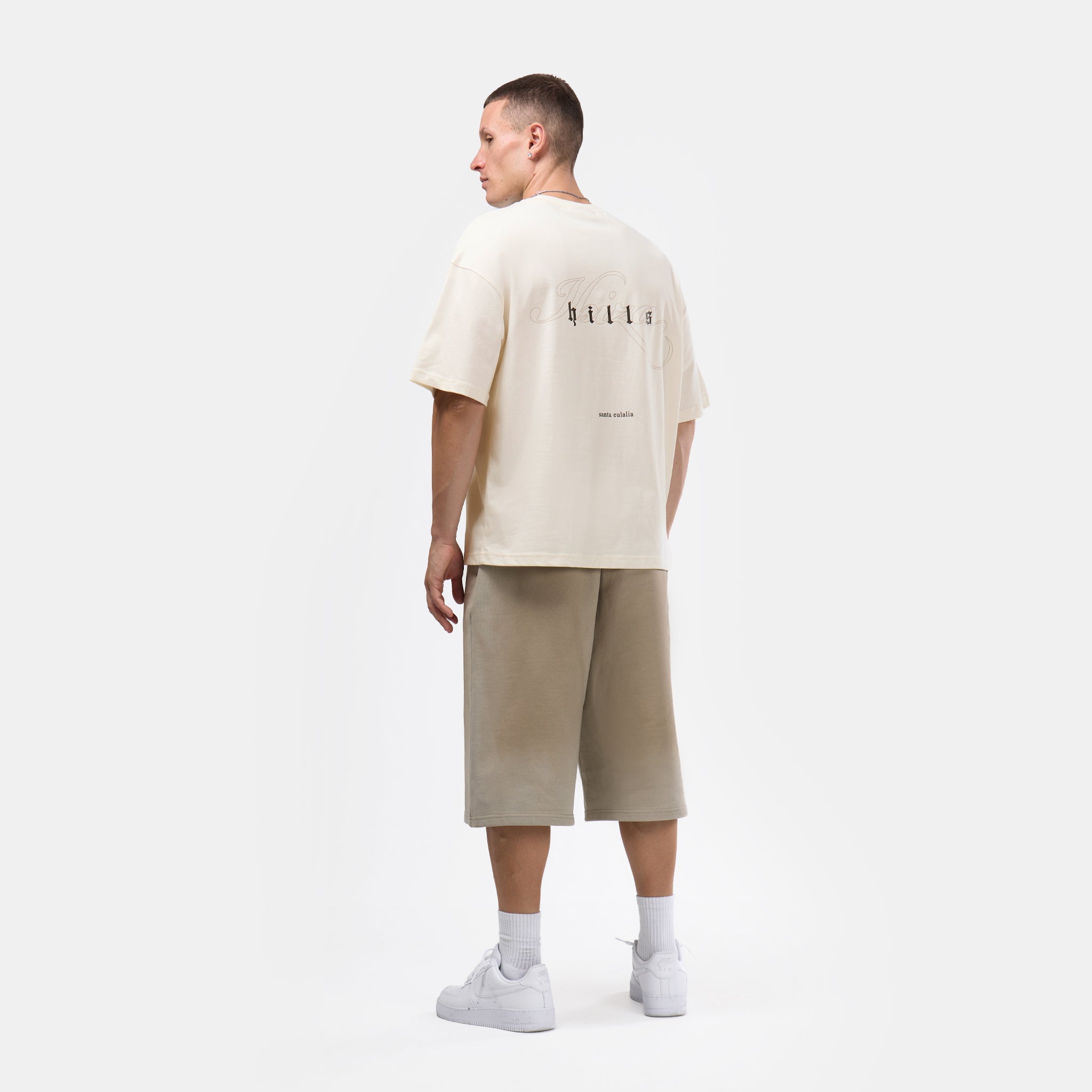 Ibiza Hills Script T-Shirt | Chalk