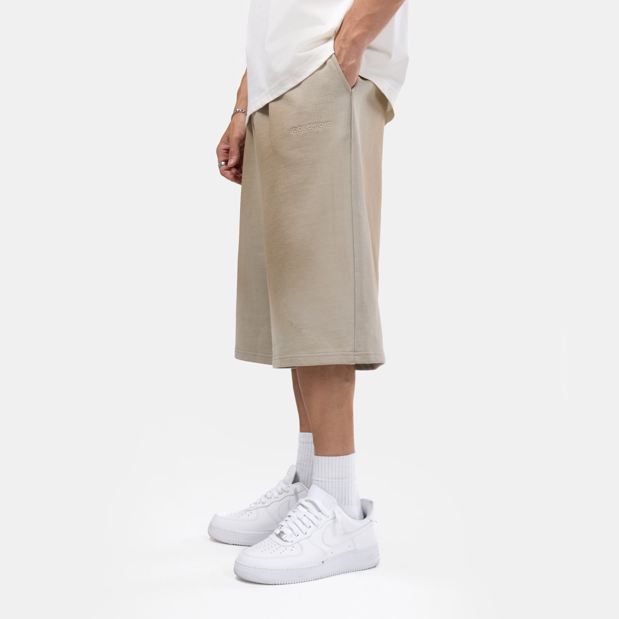 Spray Washed Longline Short | Stone