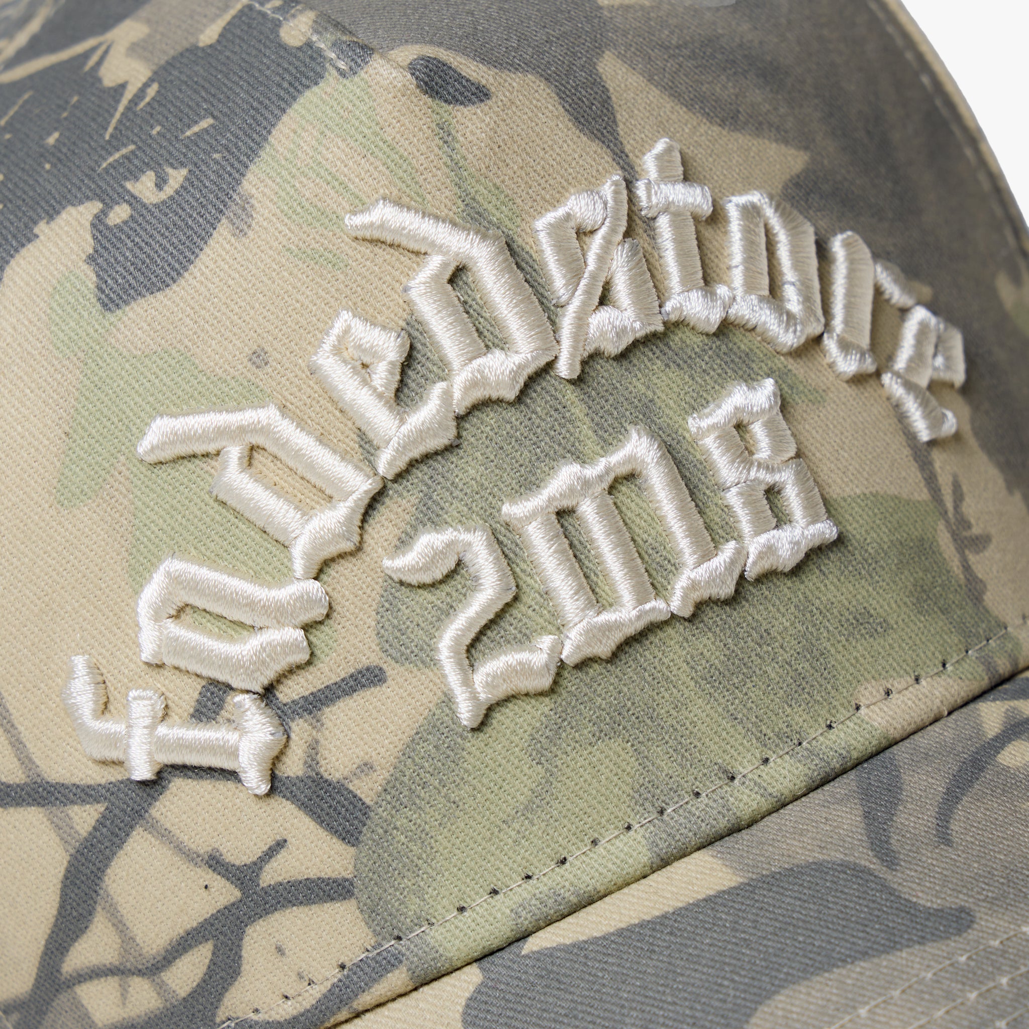 Faded Gothic Cap | Green Tree Camo