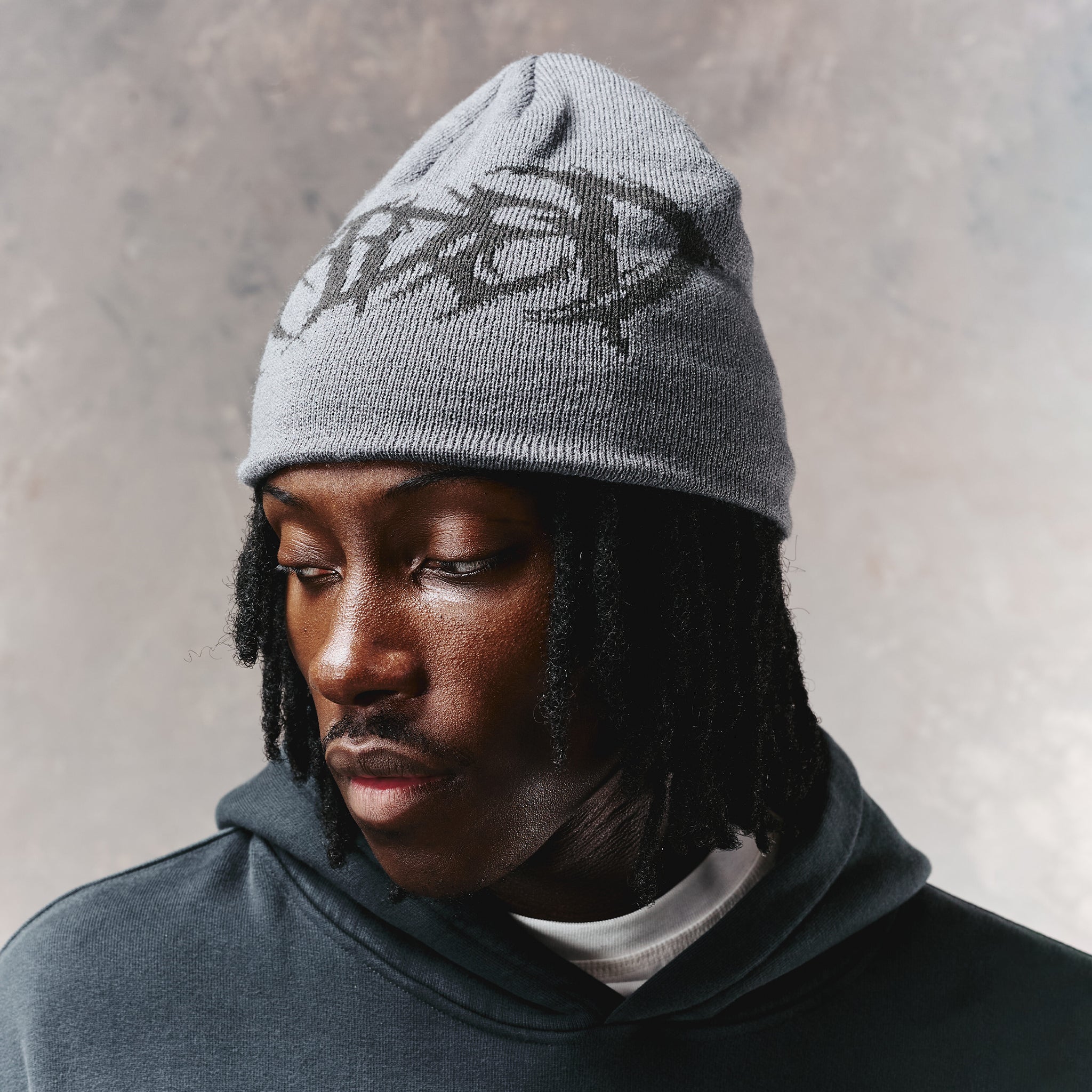 Faded Gothic Beanie | Charcoal/Grey