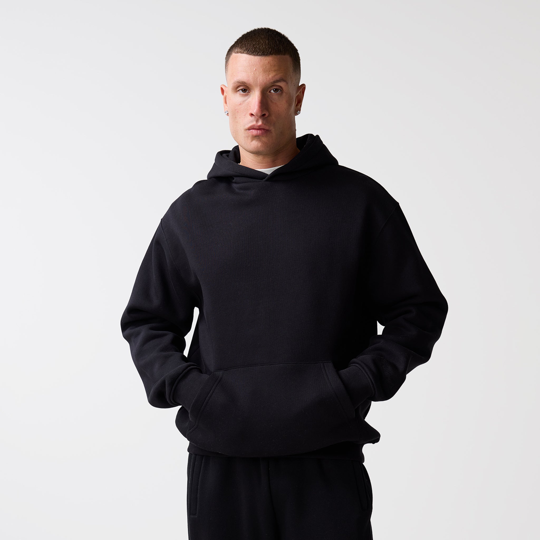 Open Hem Tracksuit | Black
