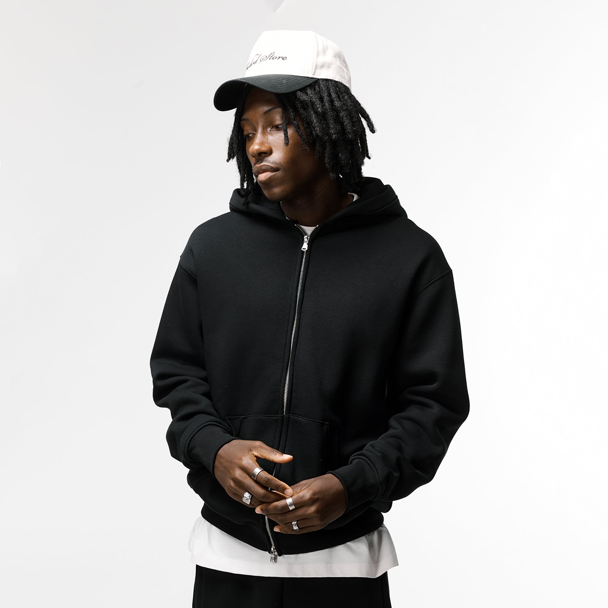 Full Zip Hoodie | Black