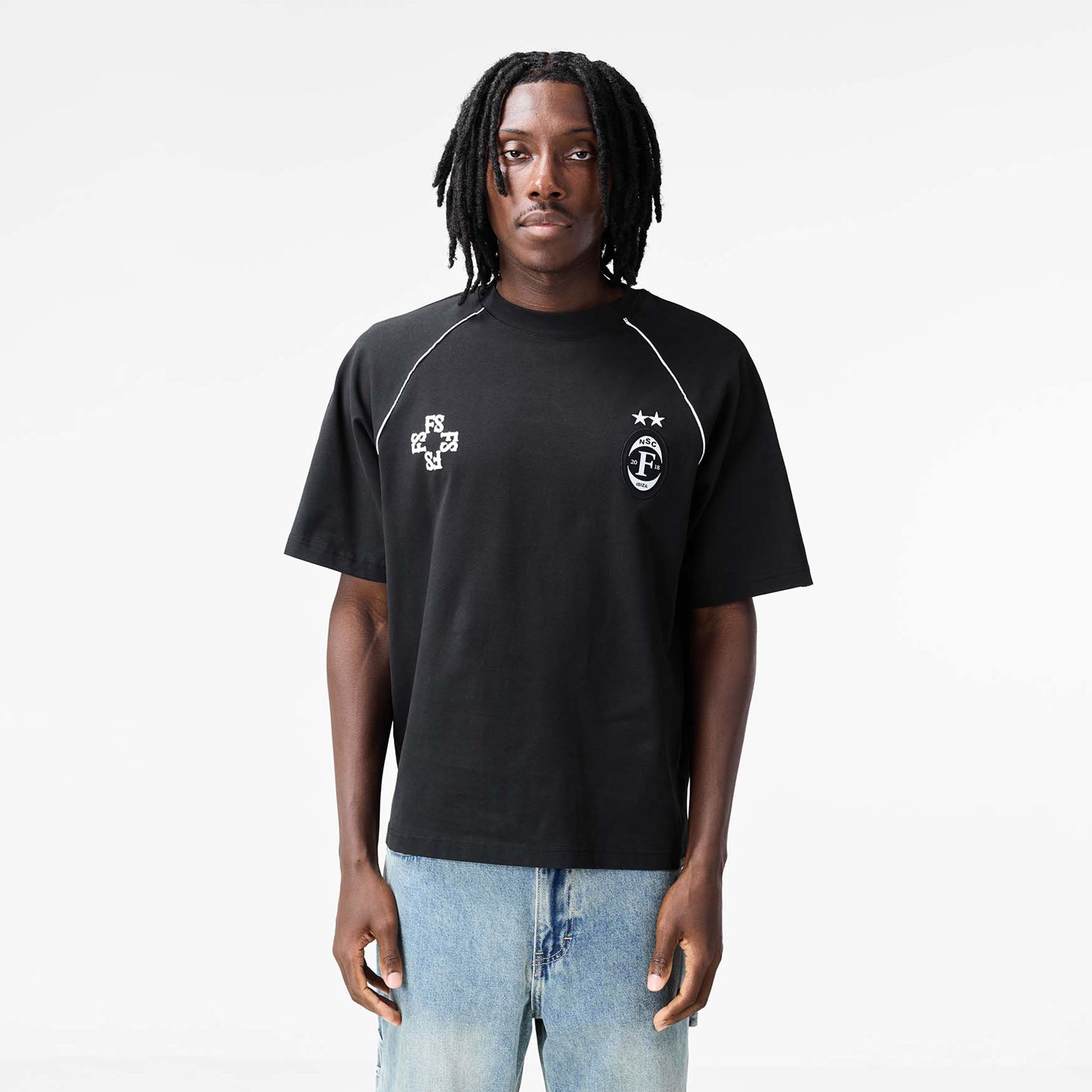 Jersey Football T-Shirt | Washed Black