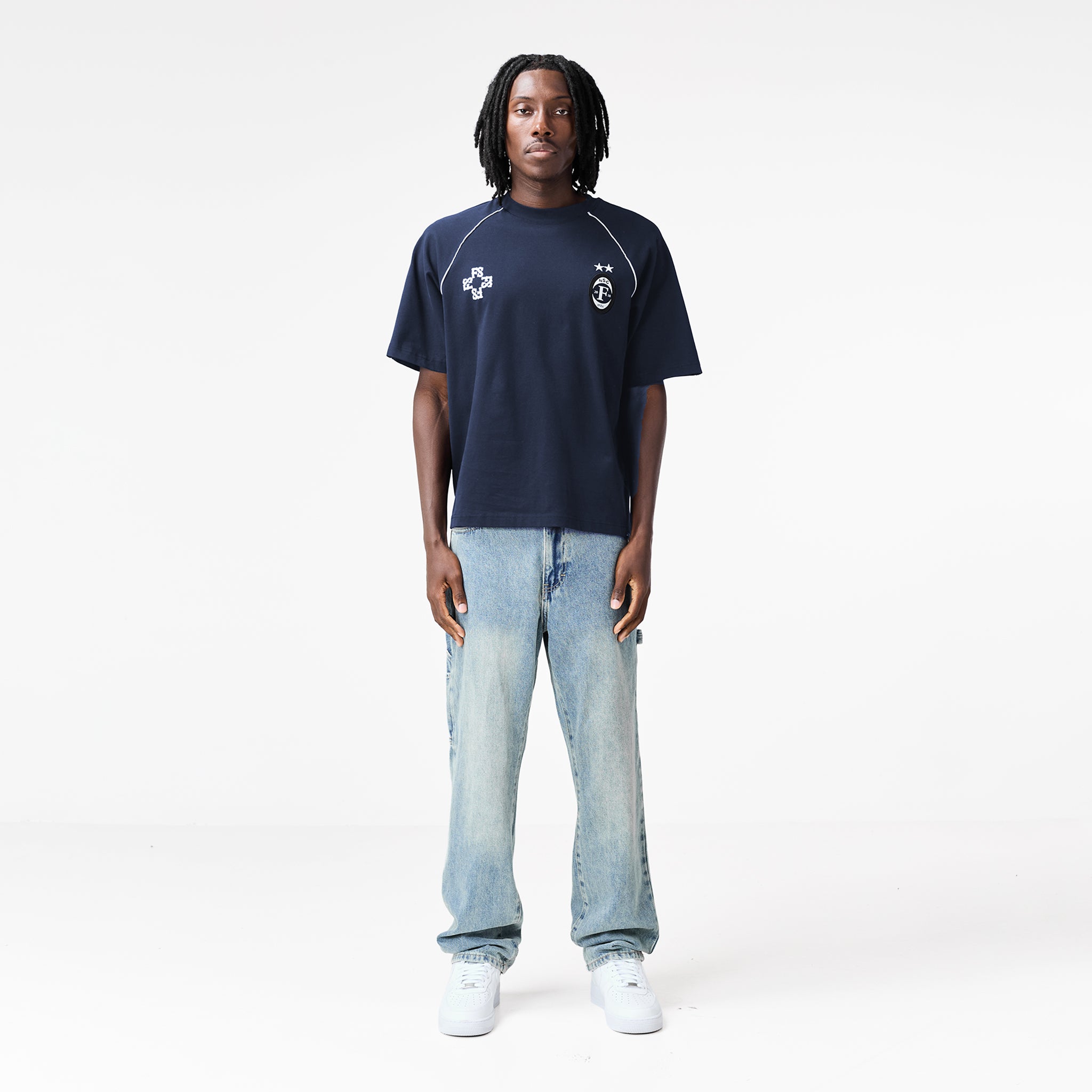 Jersey Football T-Shirt | Navy