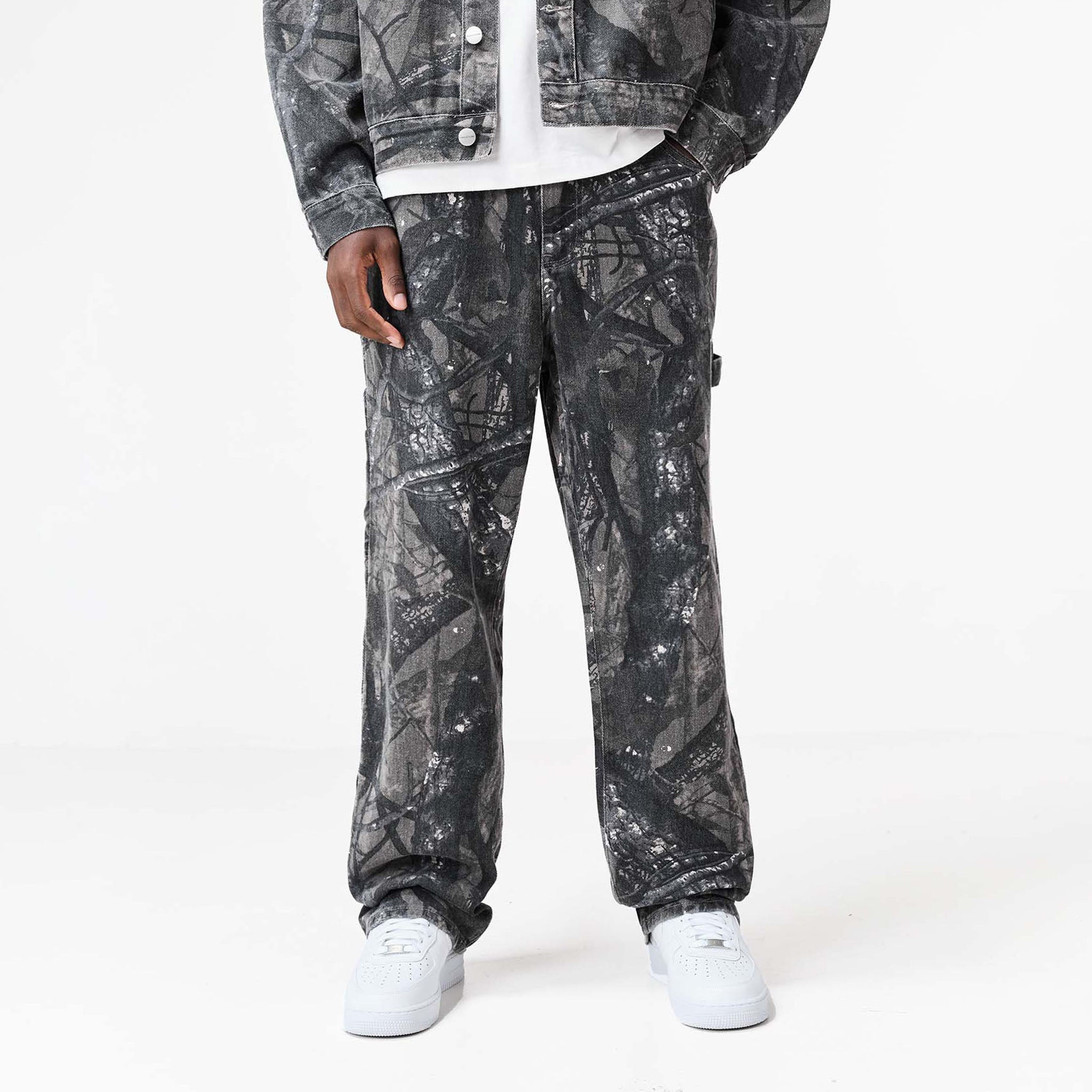 Camo Print Jeans | Green Tree