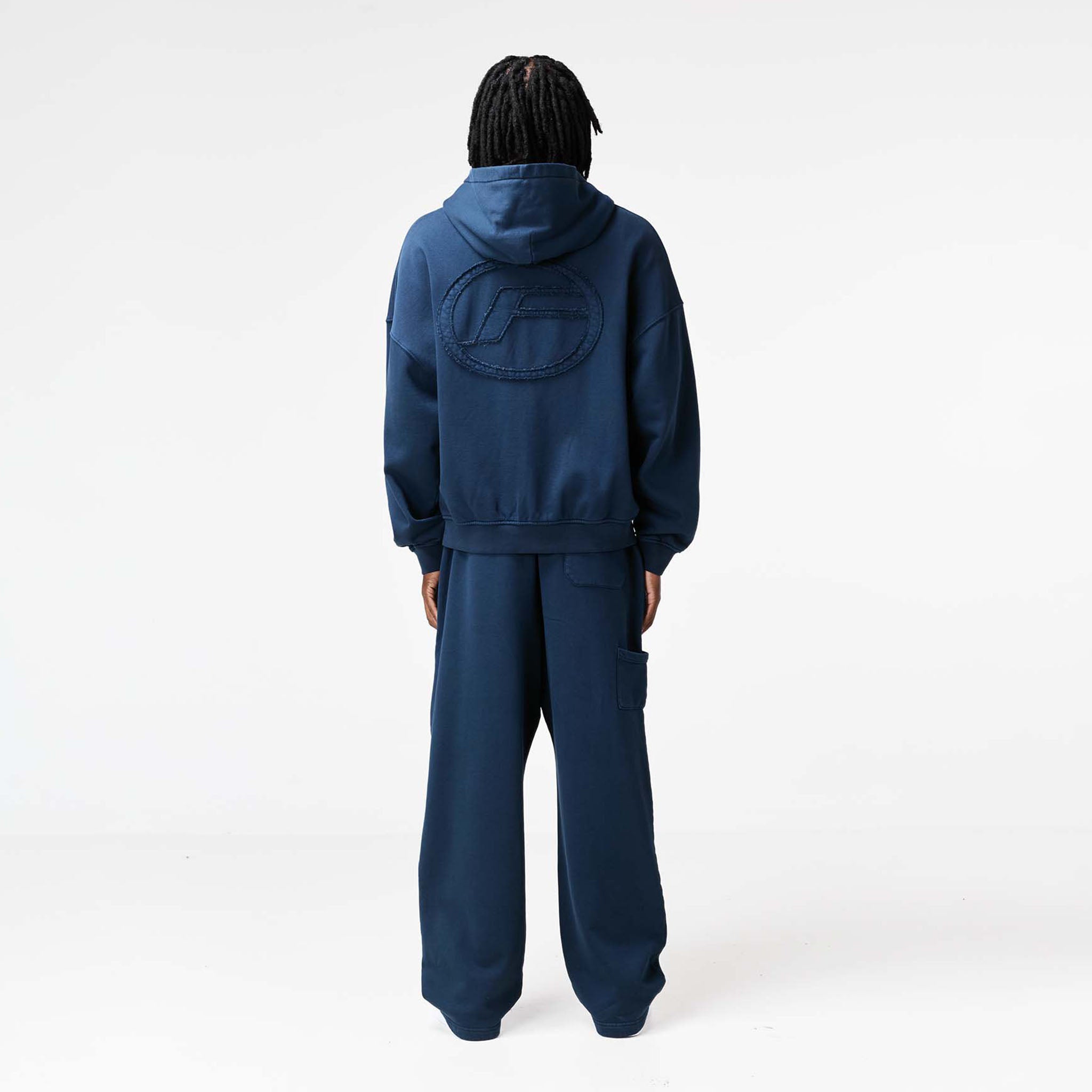 Oval Appliqué Tracksuit | Washed Navy