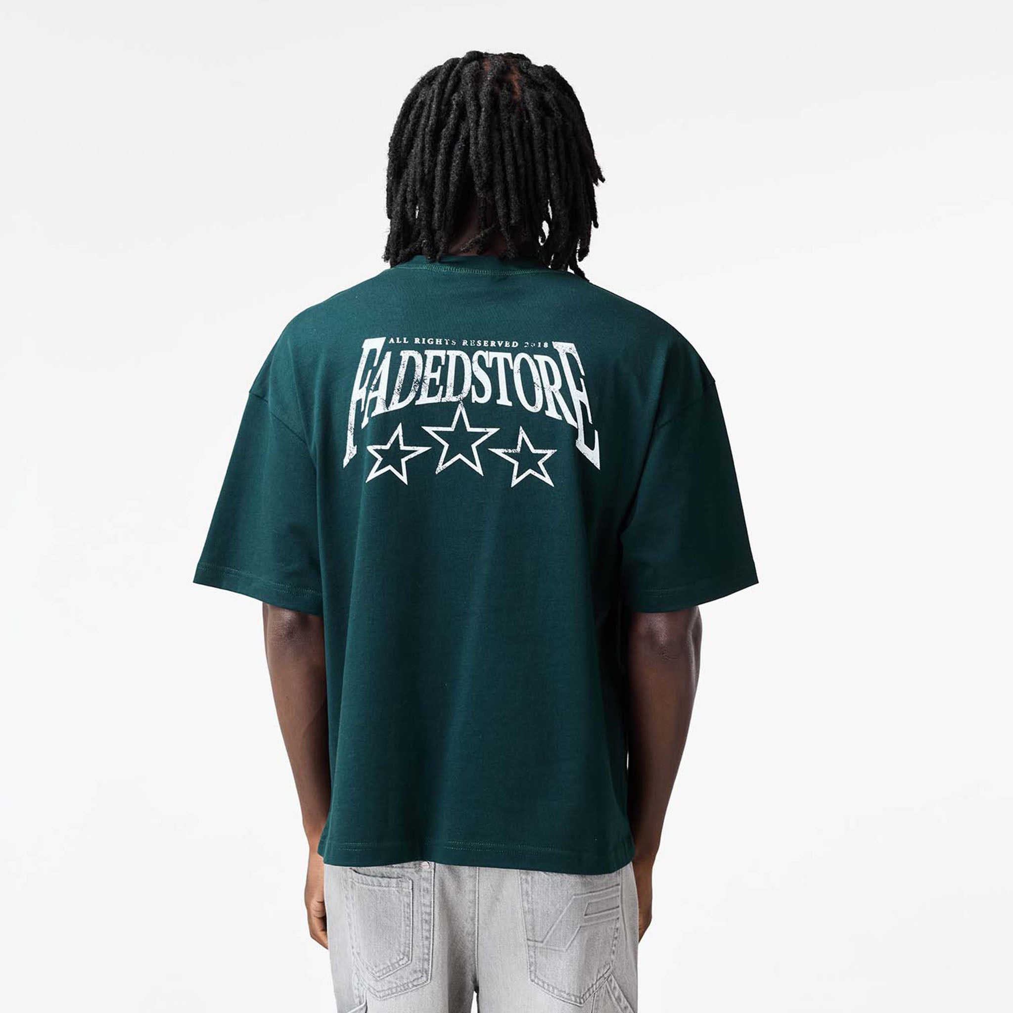 Stars T-Shirt | Forest Green