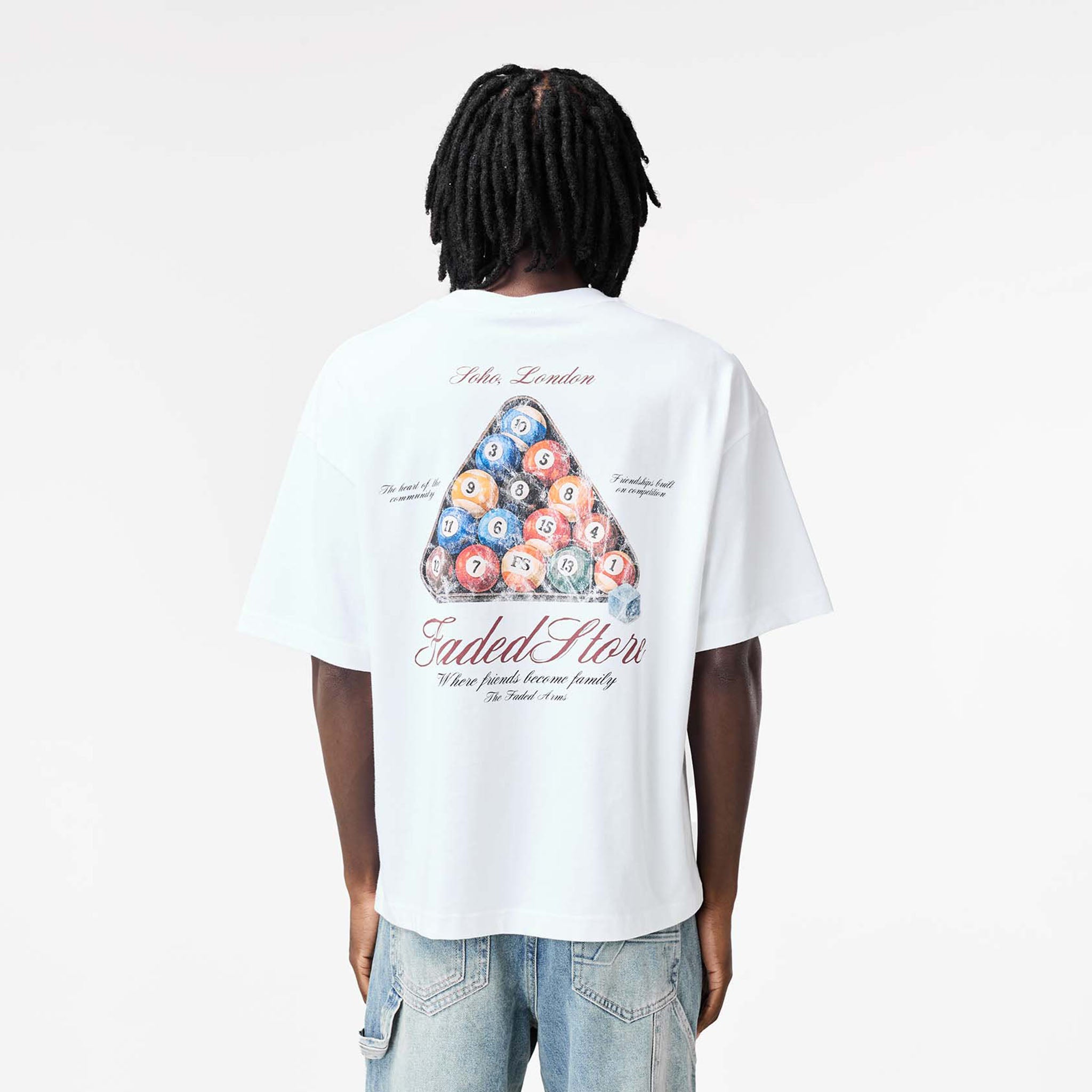 Pool Table T-Shirt | White