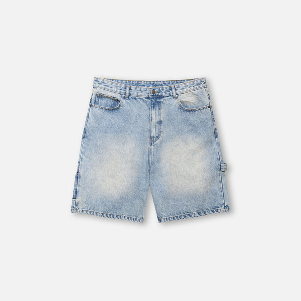 Carpenter Denim Shorts | Washed Blue