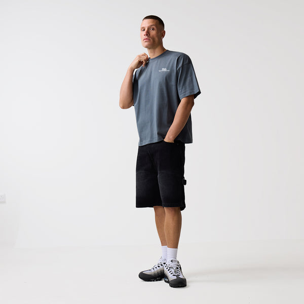 Carpenter Denim Shorts | Washed Black