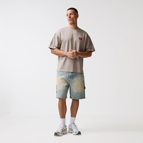 Carpenter Denim Shorts | Washed Blue