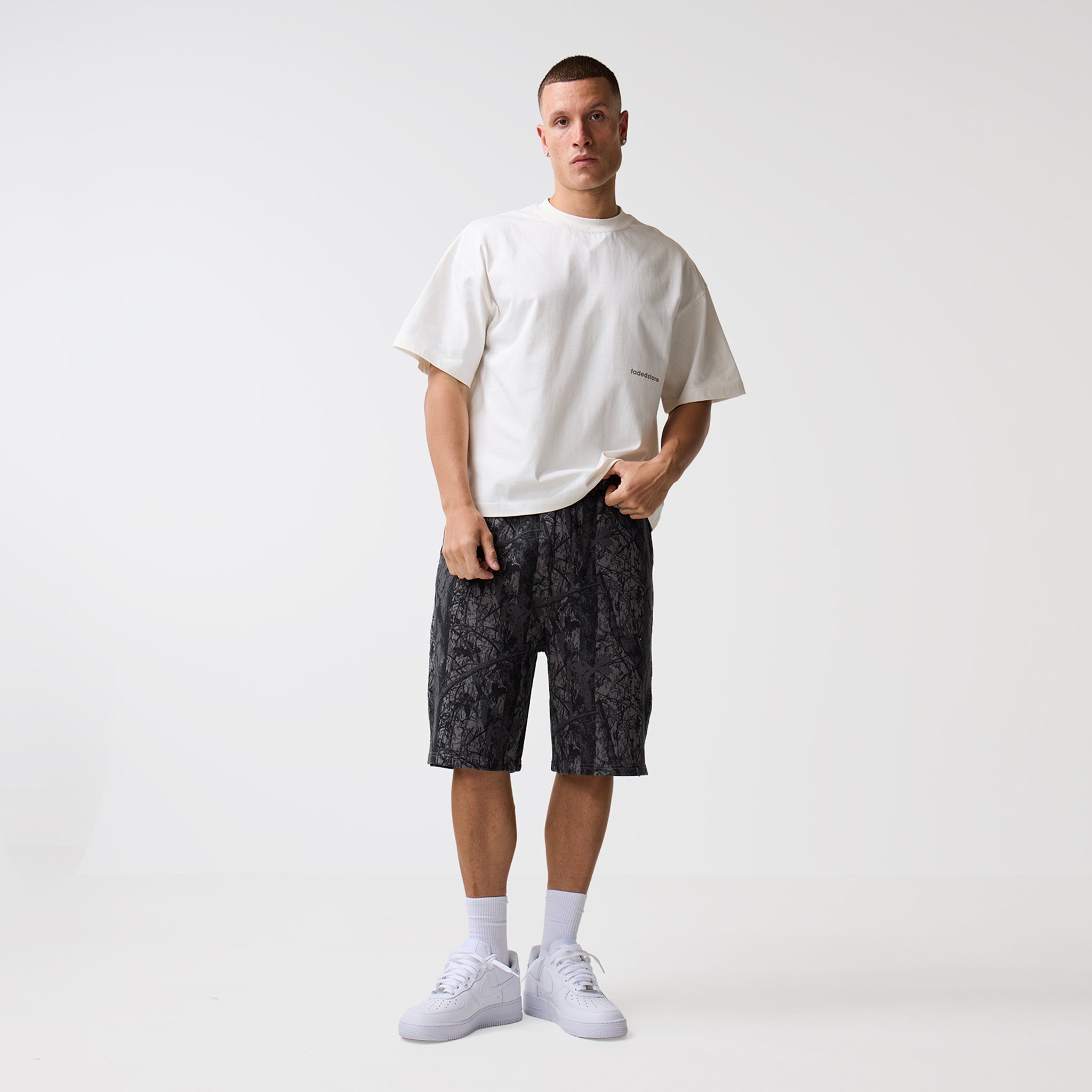 Longline Short | Black Camo