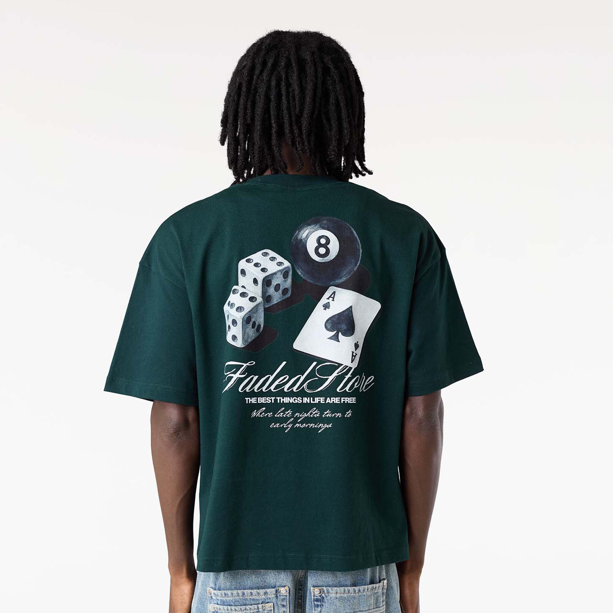 Late Nights T-Shirt | Forest Green