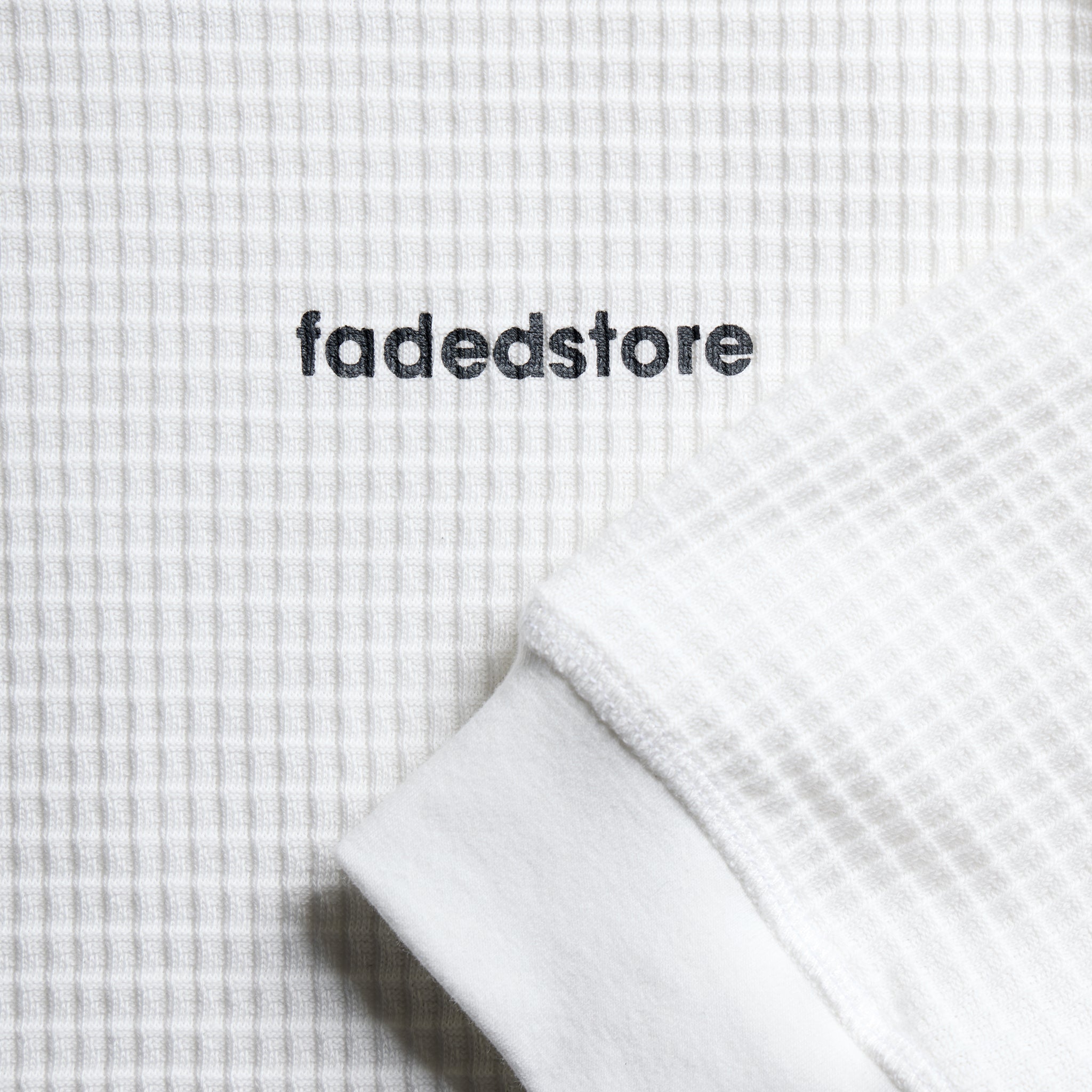 Under Development Long Sleeve Waffle T-Shirt | Chalk