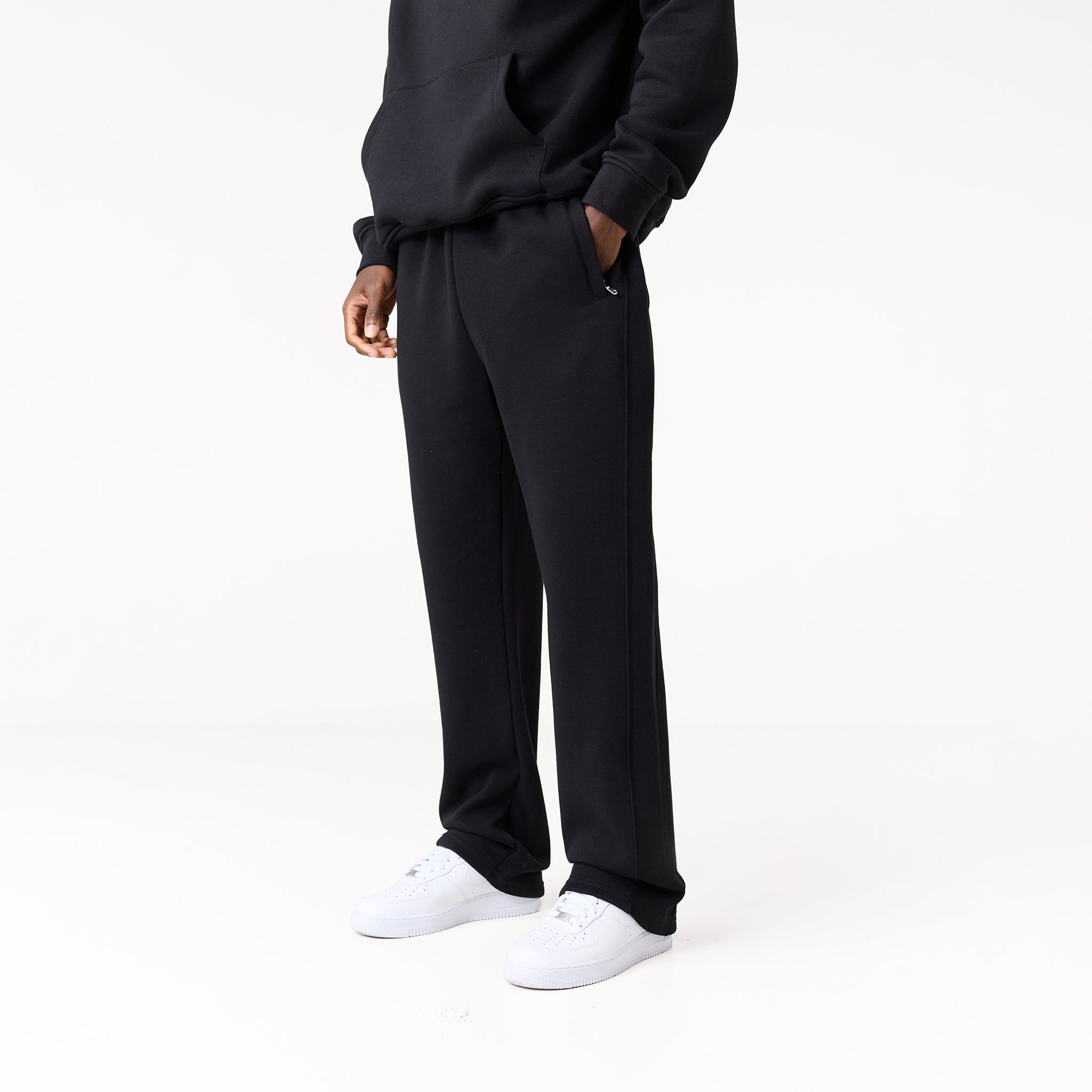 Open Hem Jogger | Black