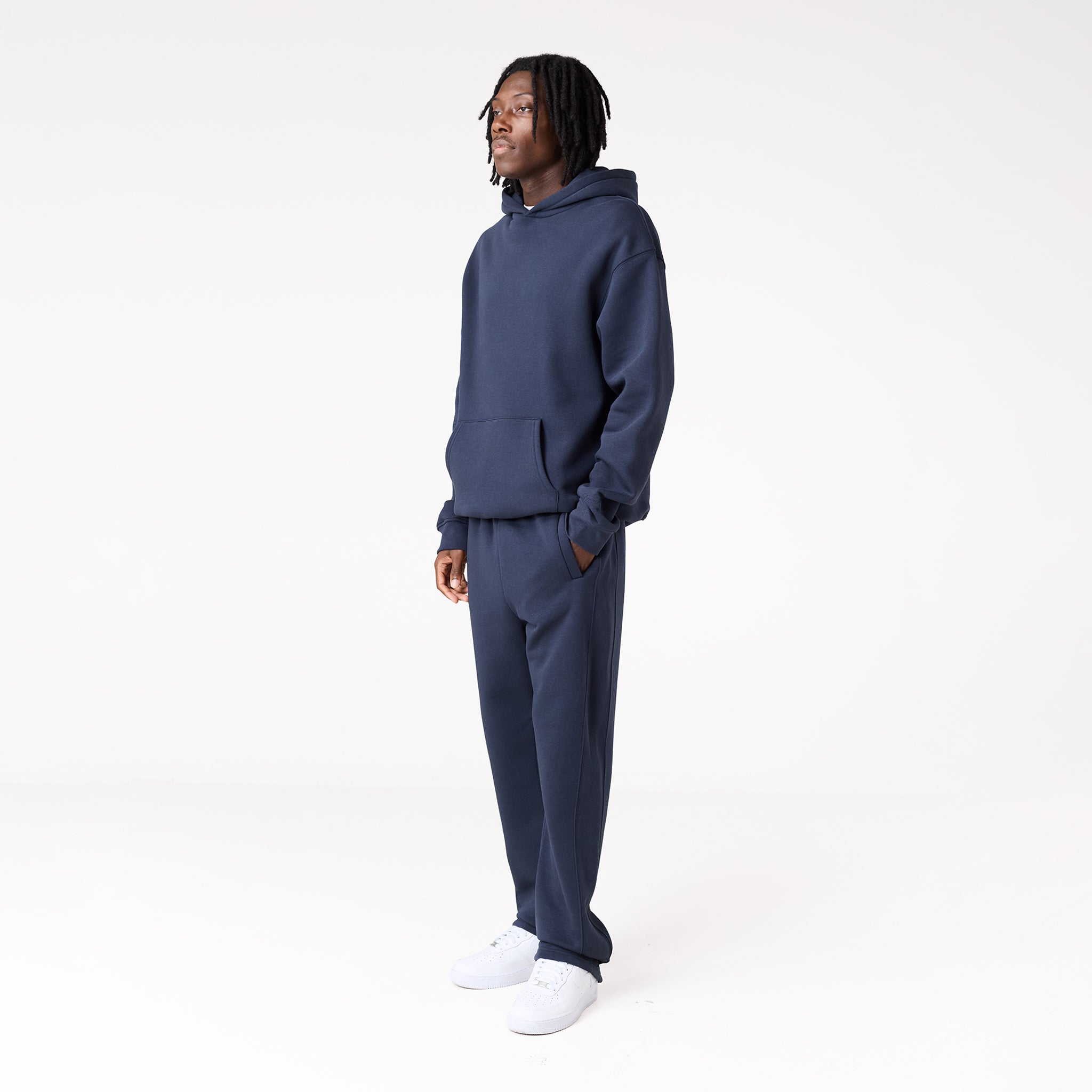 Open Hem Tracksuit | Navy