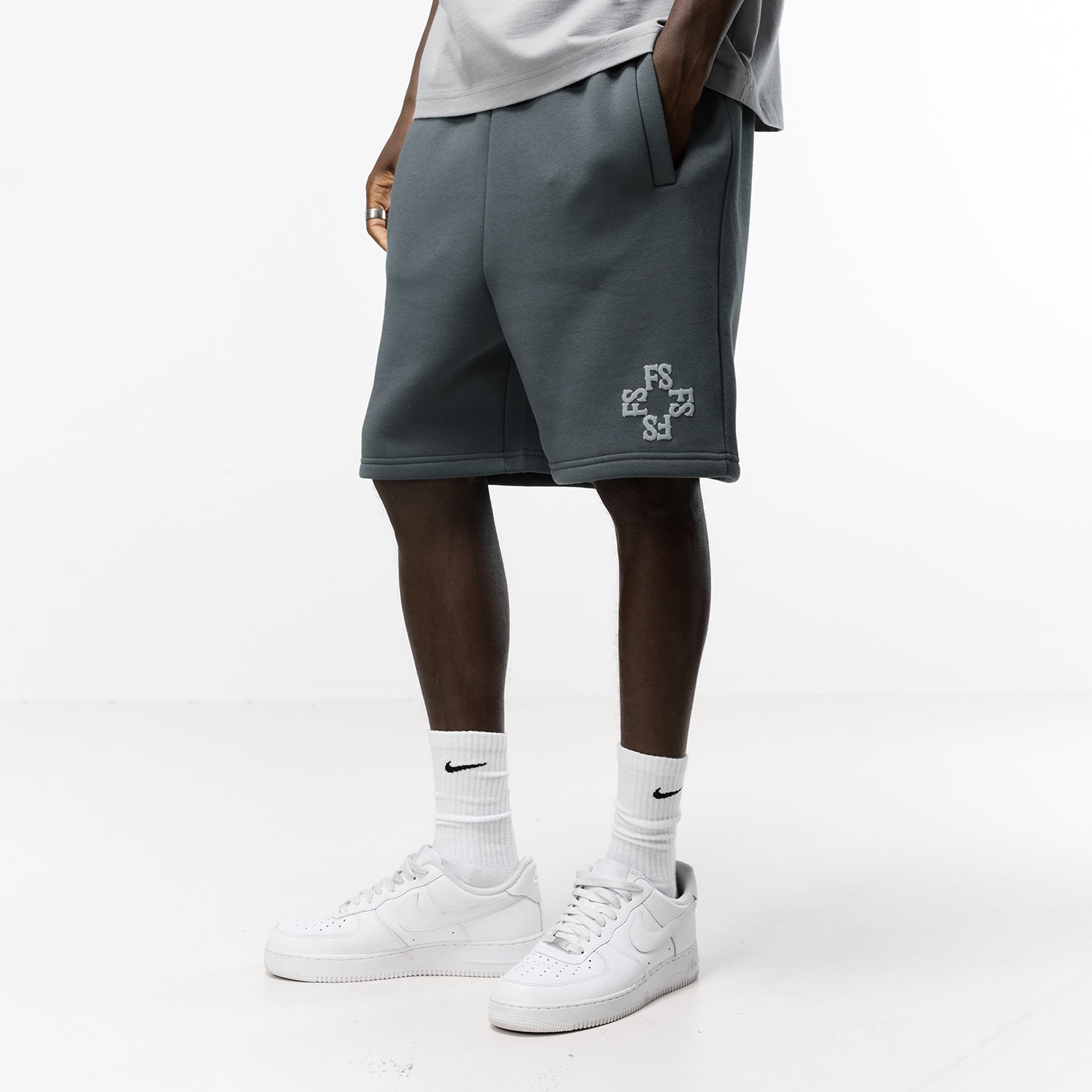 Monogram Short | Charcoal