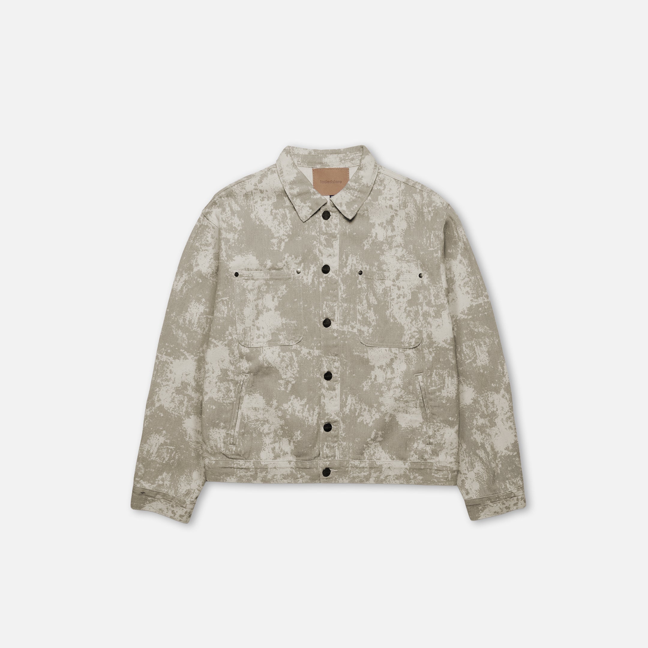 Tree Camo Print Jacket | Beige