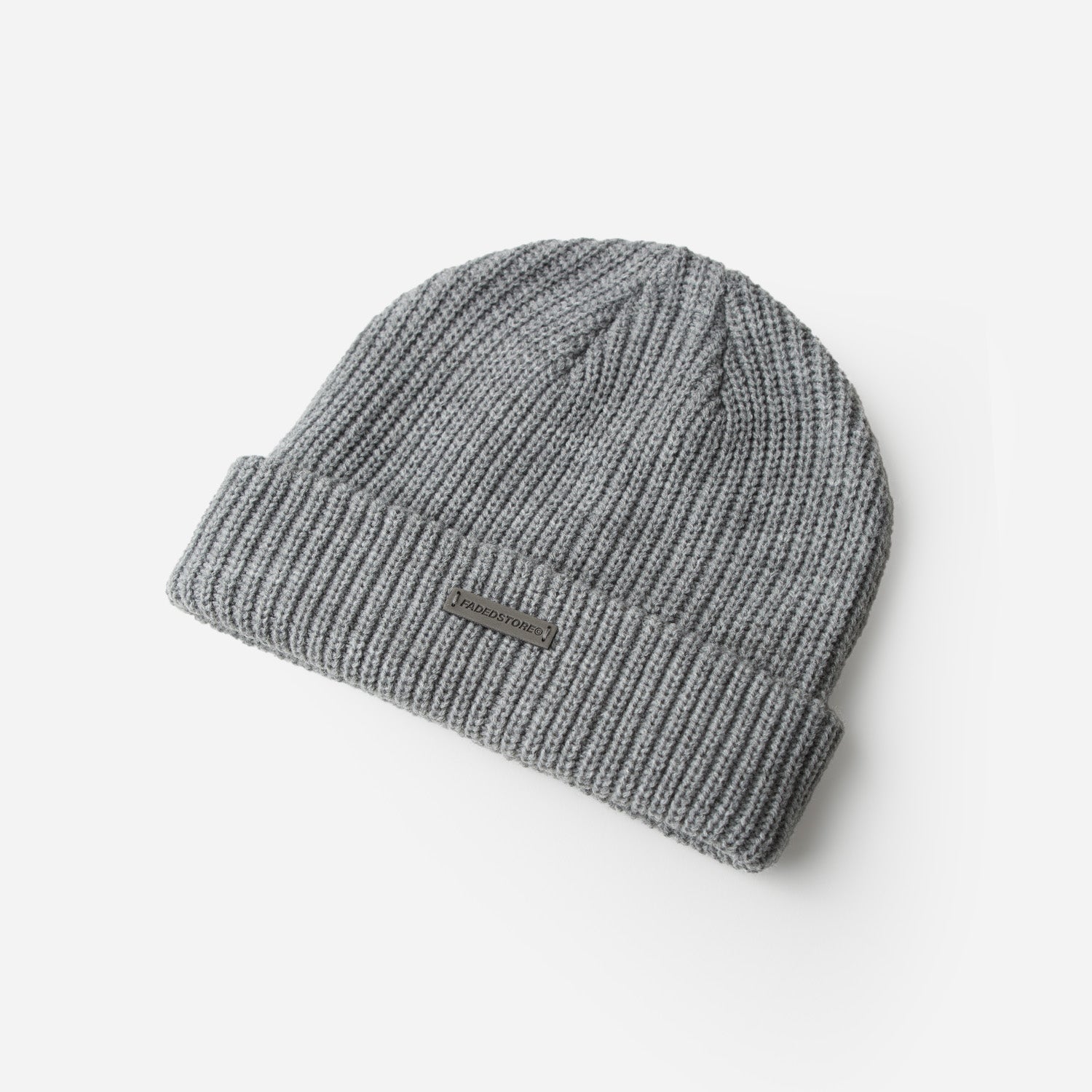 Cable Knit Beanie | Grey Marl – Faded
