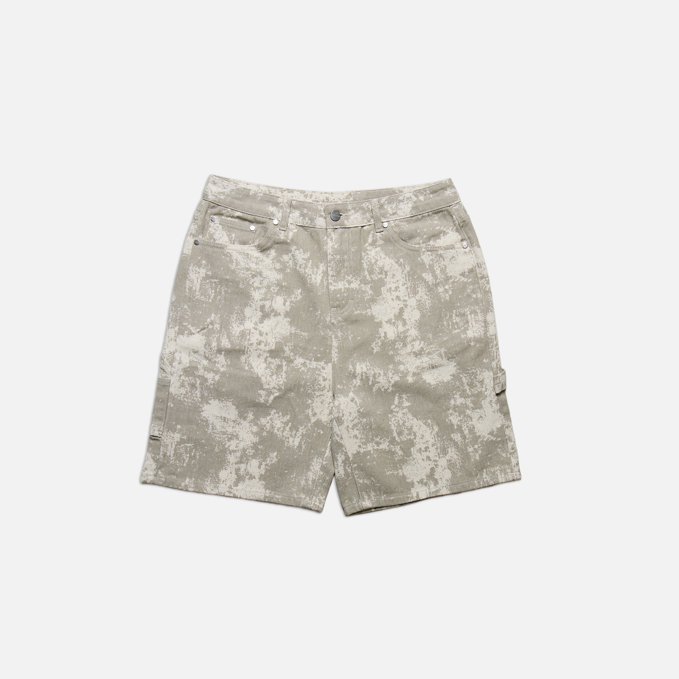 Tree Camo Print Shorts | Beige