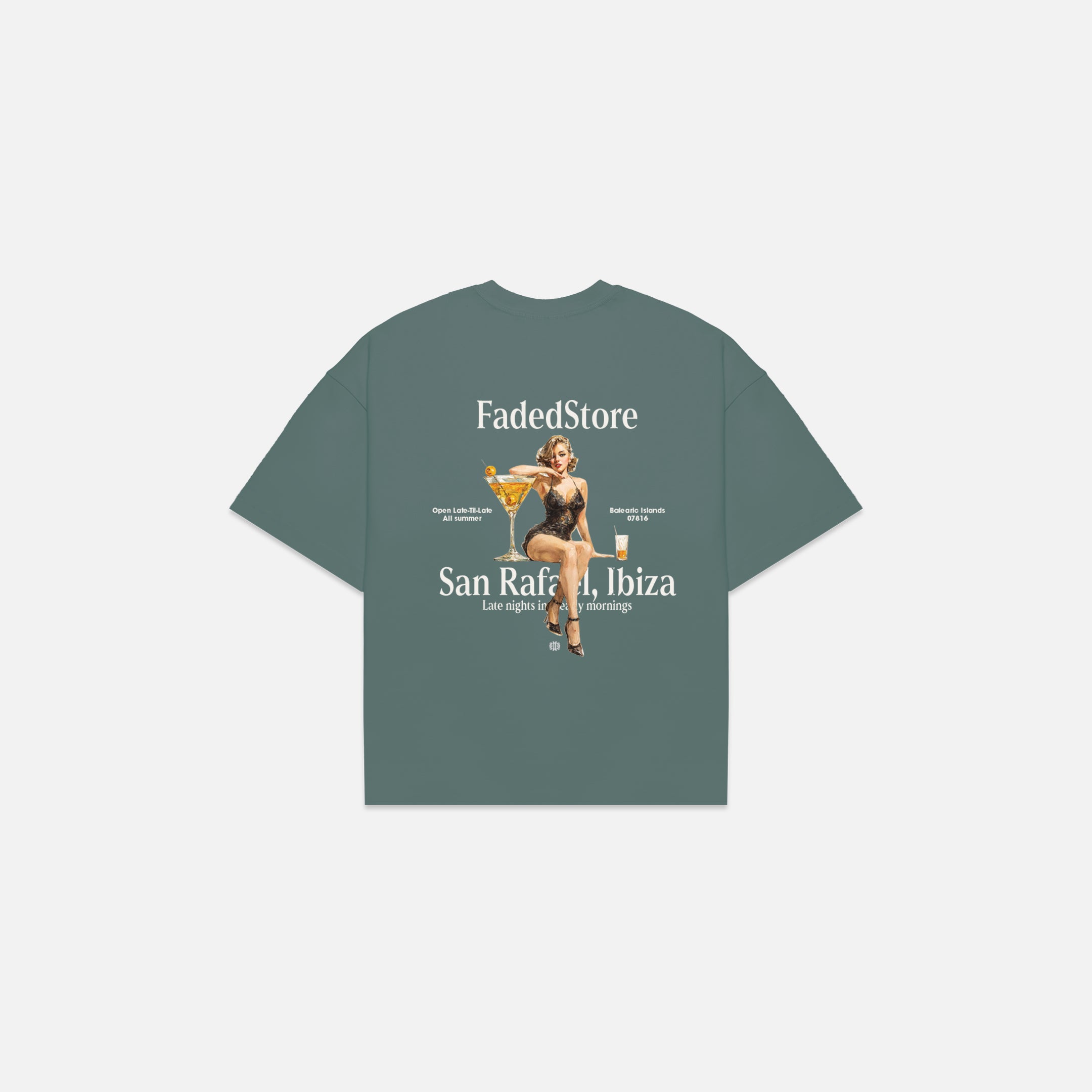 Pin Up T-Shirt | Washed Teal