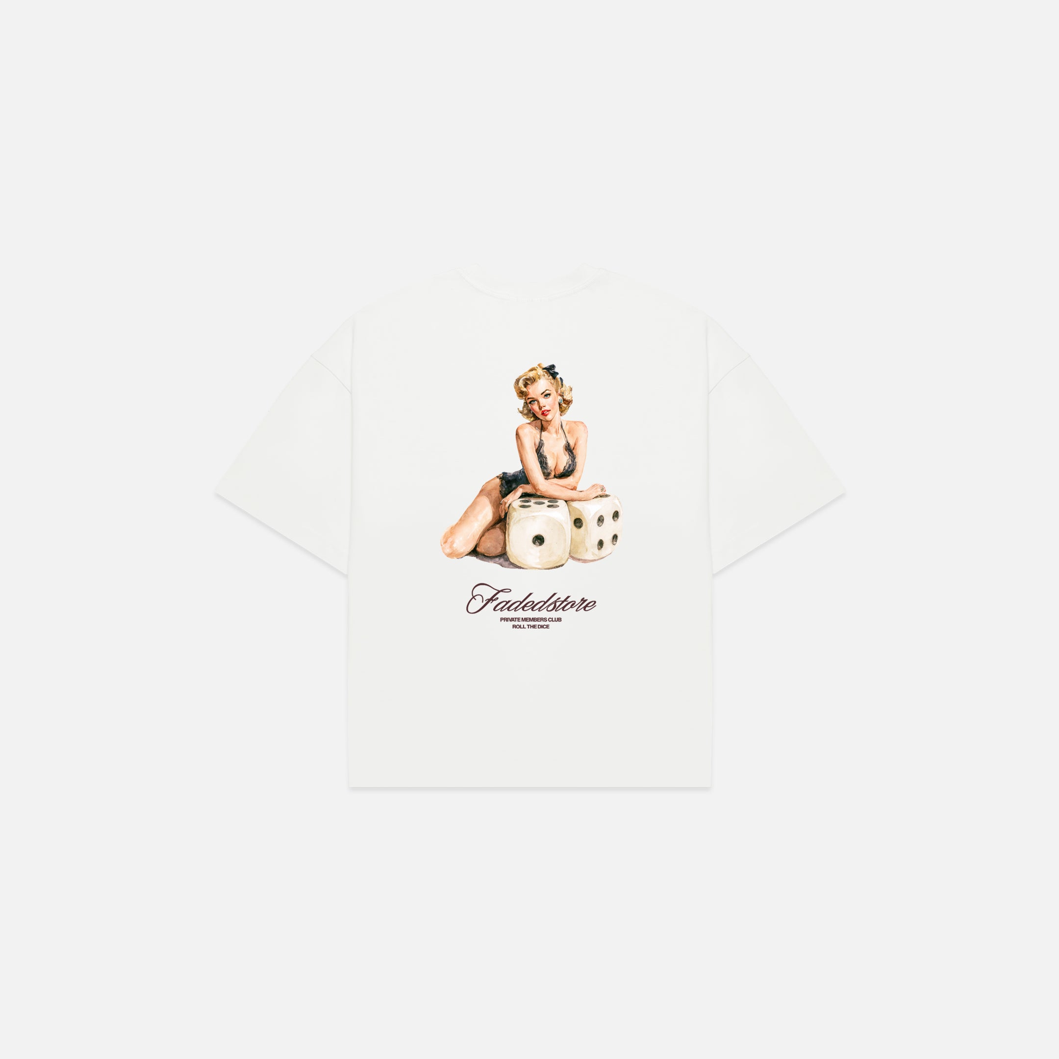 Lucky Roll T-Shirt | Chalk