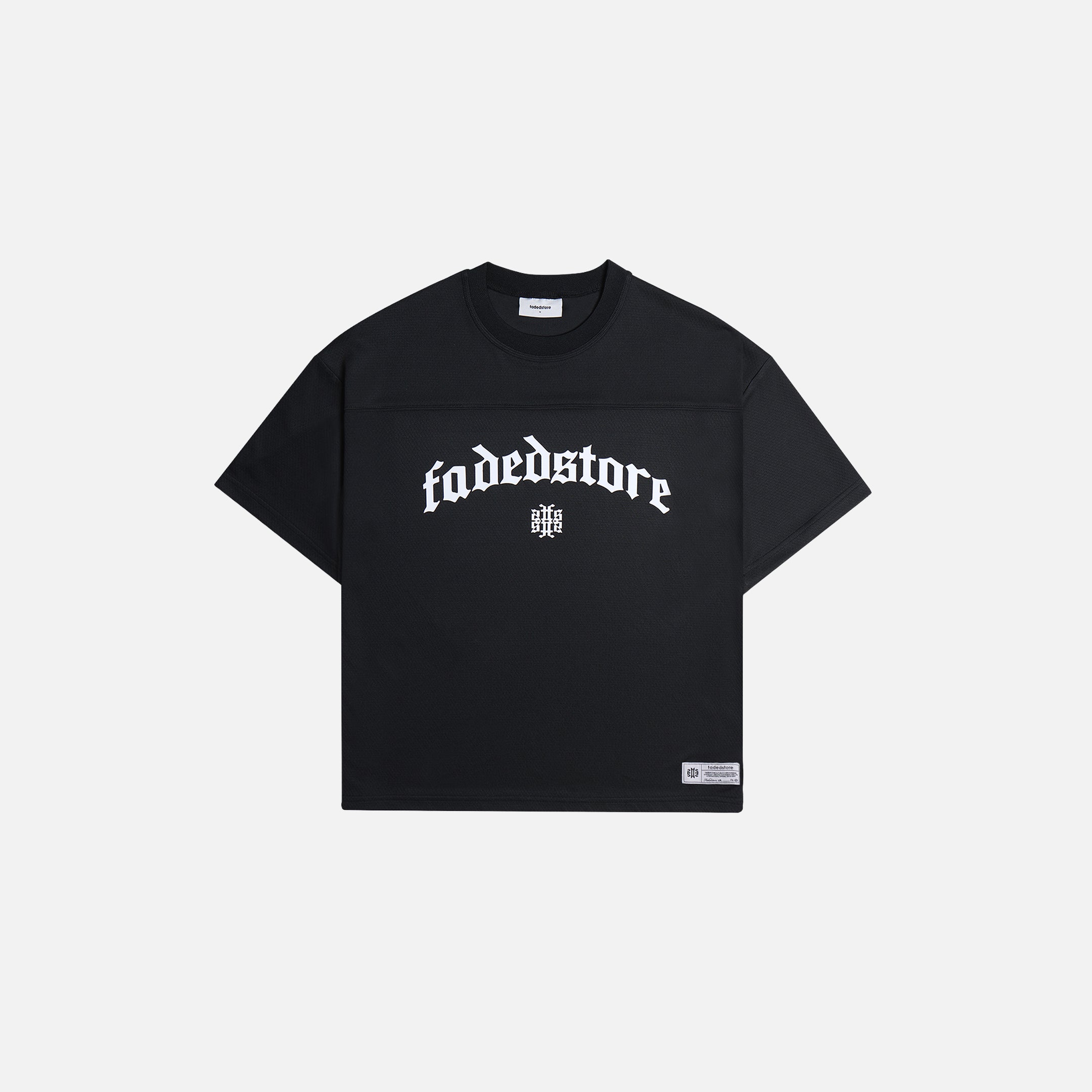 Collegiate Mesh Jersey T-Shirt | Black