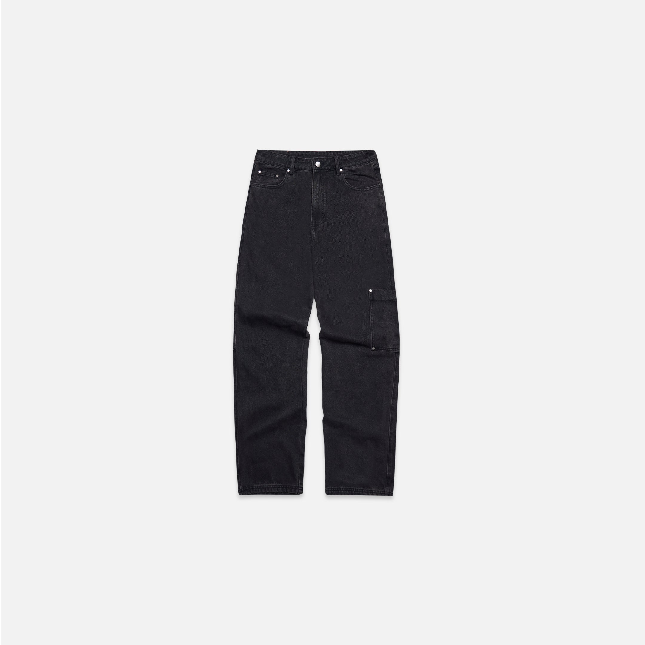 Cargo Washed Jean | Black