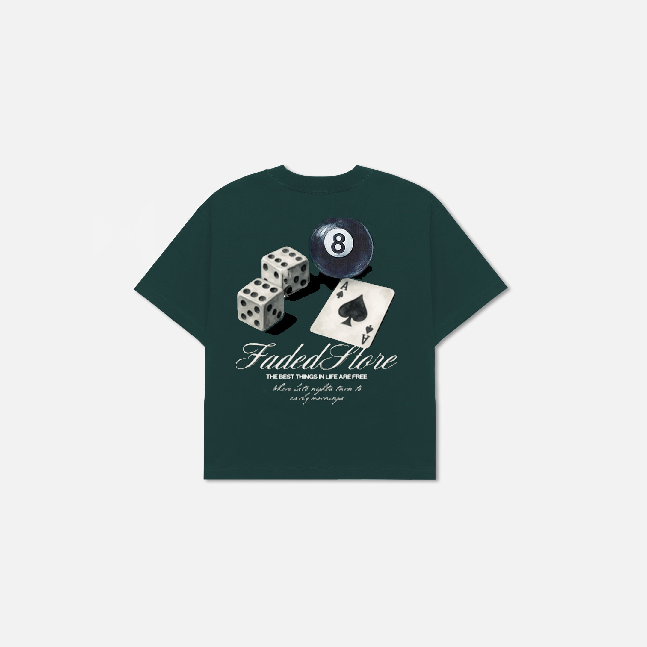 Late Nights T-Shirt | Forest Green