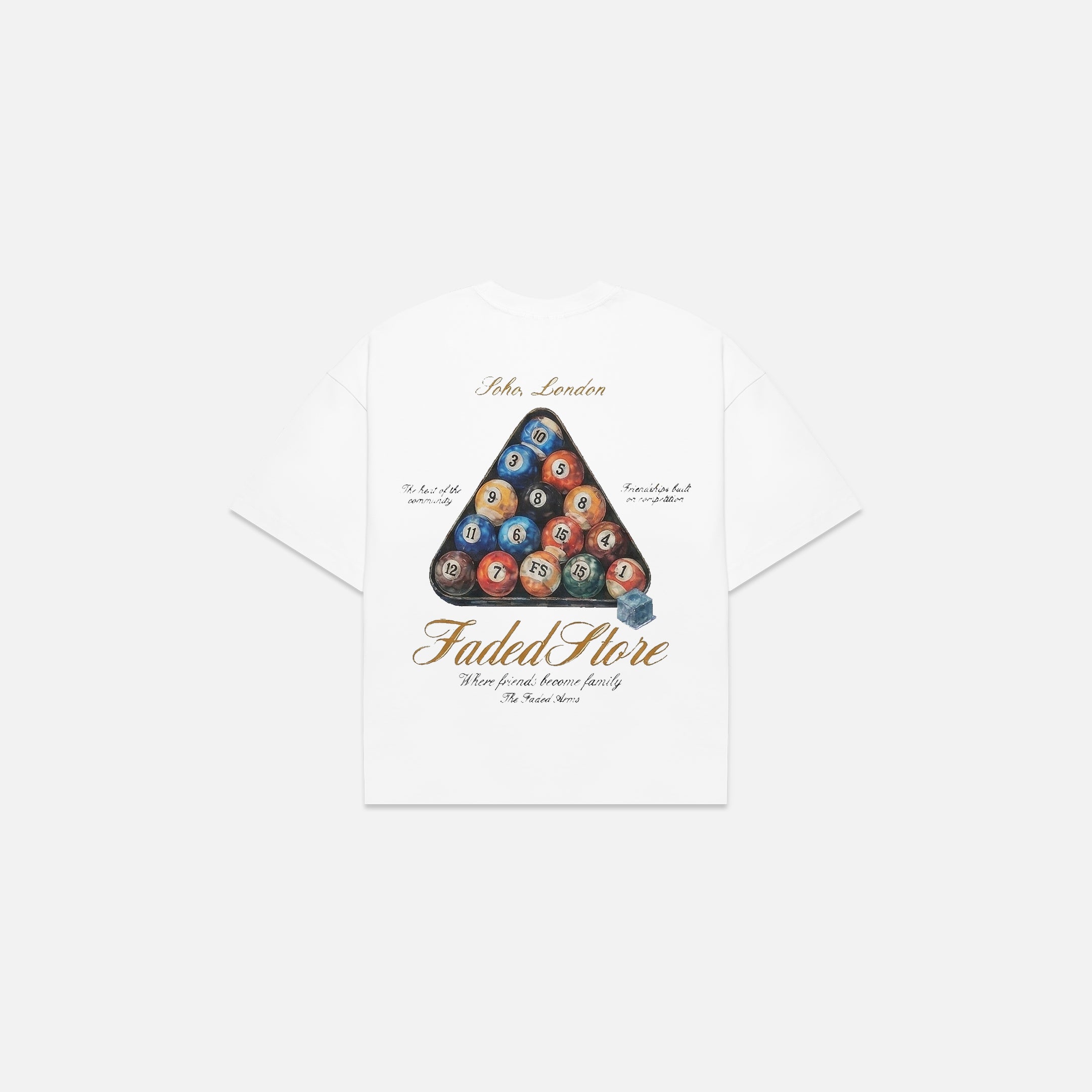 Pool Table T-Shirt | White