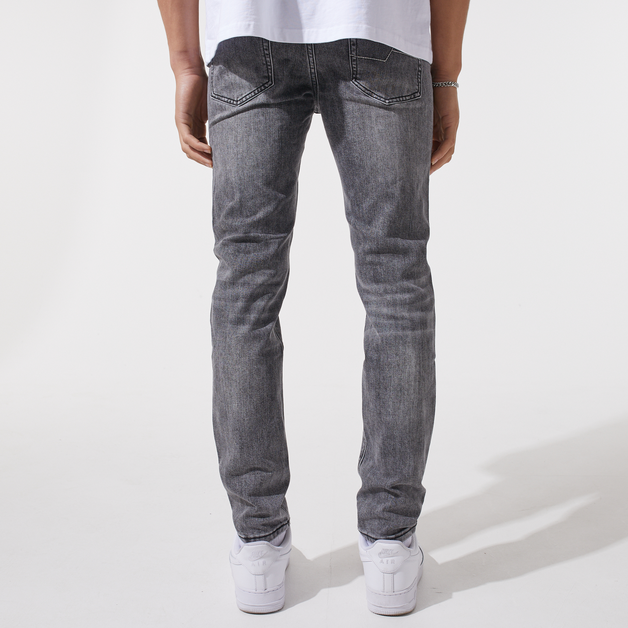 Faded slim fit deals jeans