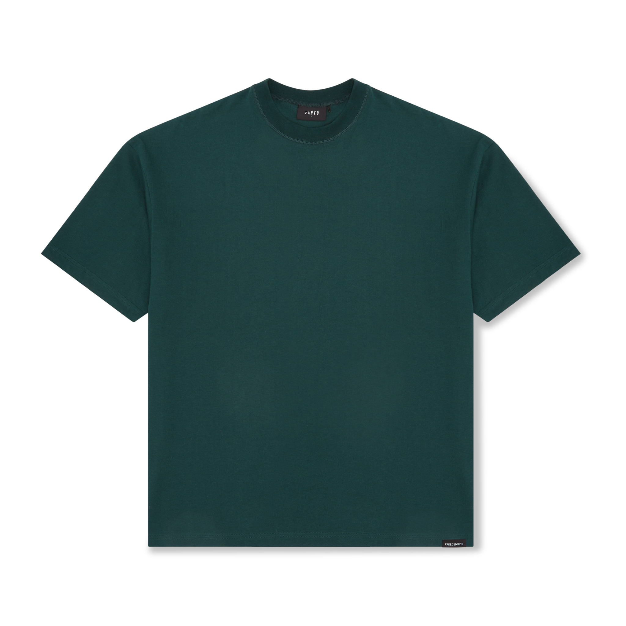Box Fit T Shirt Neptune Green