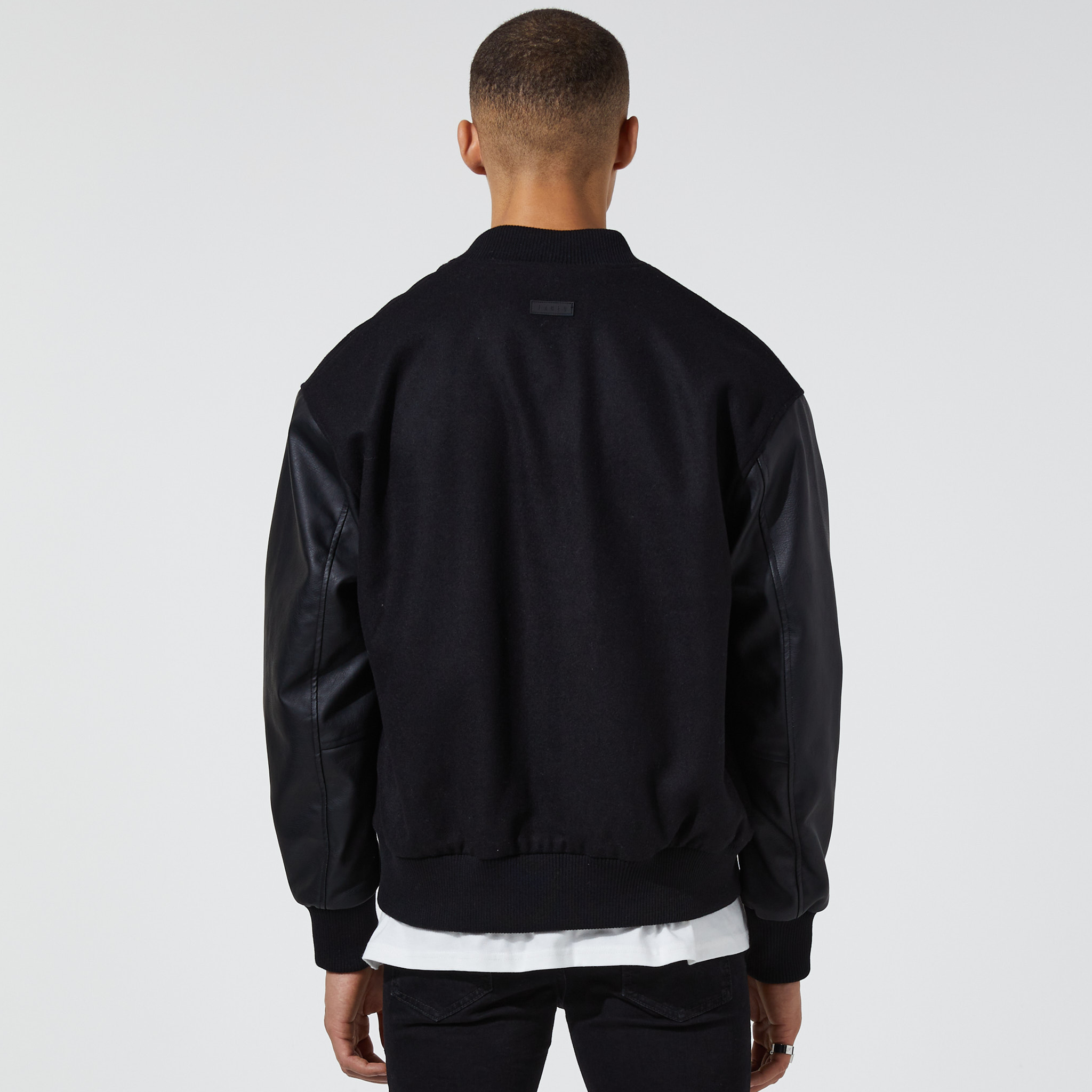 Signature Varsity Jacket | Black – Faded
