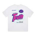 Mens graphic truth tee in white