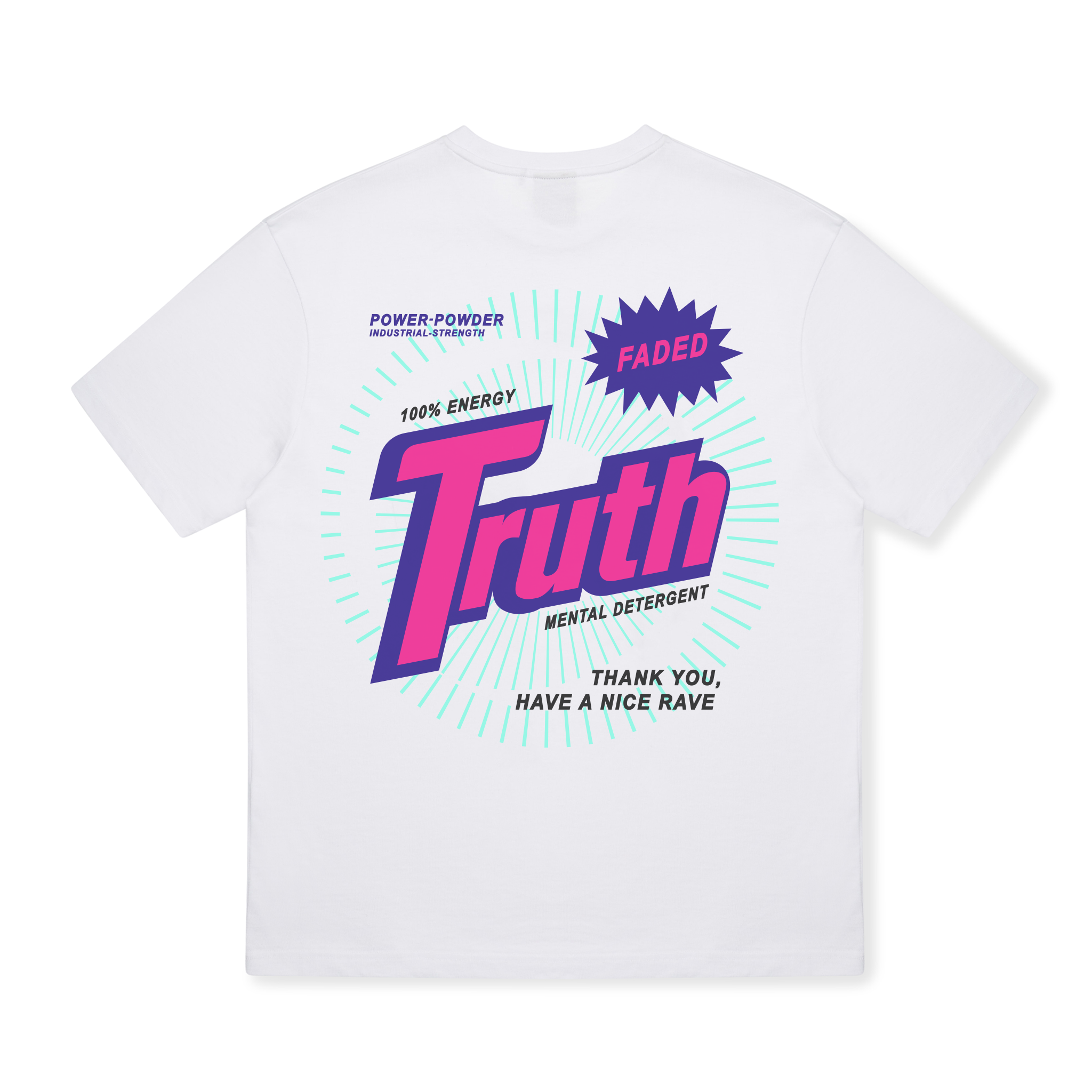 Mens graphic truth tee in white