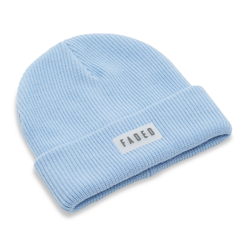Faded beanie in blue